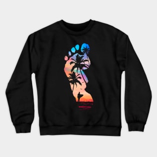 Surfer Footprint Crewneck Sweatshirt